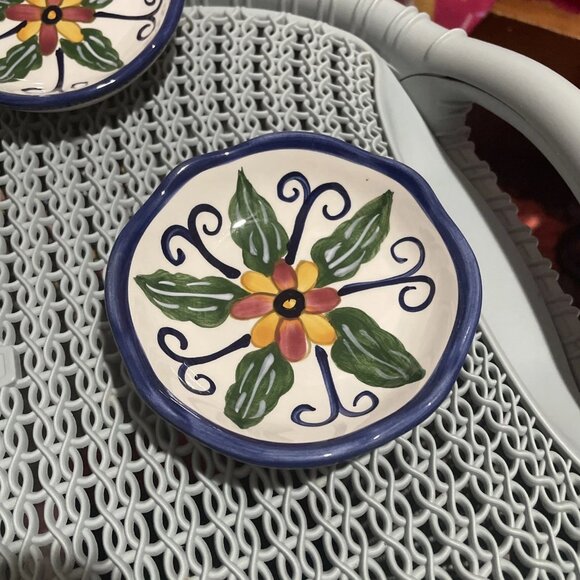 Whole Home Talavera Individual Dip Dish 4" - Set of 5 - Picture 2 of 3